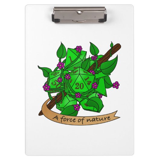 Druid Dice Design Klembord (Voorkant)