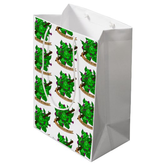 Druid Dice Design Medium Cadeauzakje (Achterkant Gekanteld)