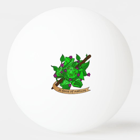 Druid Dice Design Pingpongbal (Voorkant)