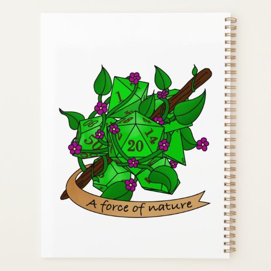 Druid Dice Design Planner (Achterkant)