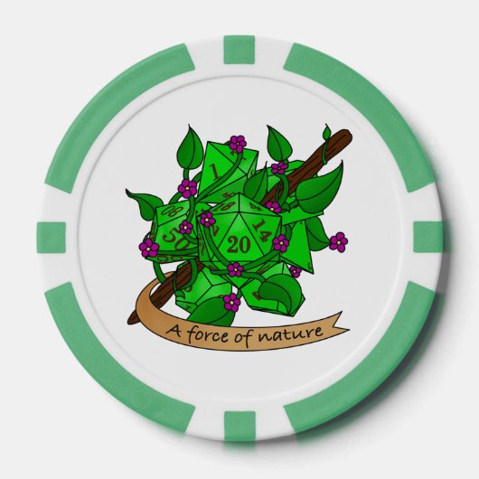 Druid Dice Design Poker Chips (Voorkant)