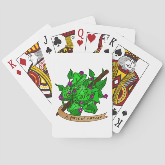 Druid Dice Design Pokerkaarten (Achterkant)