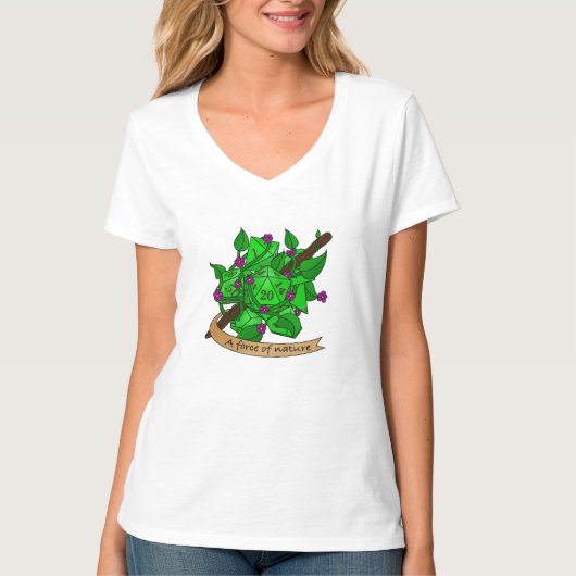 Druid Dice Design T-shirt (Voorkant)