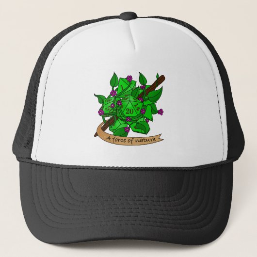 Druid Dice Design Trucker Pet (Voorkant)