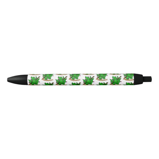 Druid Dice Design Zwarte Inkt Pen (Voorkant)