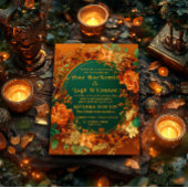 Druïd-geïnspireerde herfst Elegantie Keltische bru Kaart