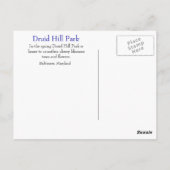 Druid Hill Park in de lente Briefkaart (Achterkant)