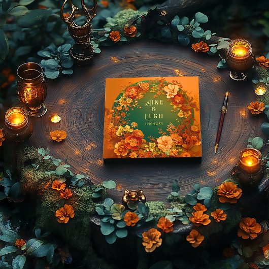 Druid Hills Gold Foil Wedding Guest Book Gastenboek