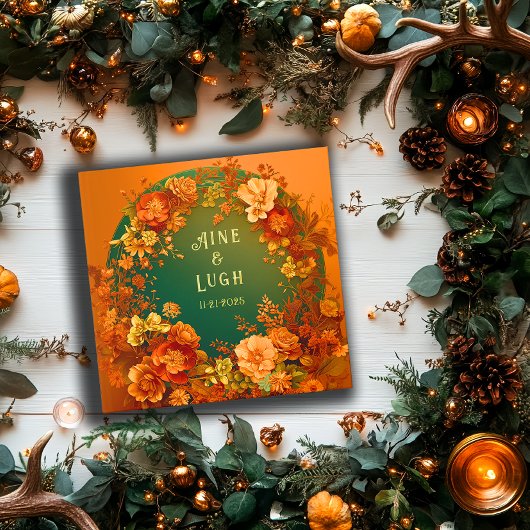 Druid Hills Gold Foil Wedding Guest Book Gastenboek