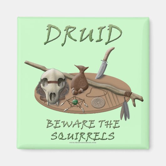 Druid: Let op de eekhoorns Magneet (Voorkant)