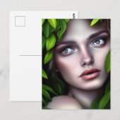 Druid Natuur Goddess Woman fantasy art Briefkaart (Voorkant / Achterkant)