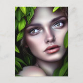 Druid Natuur Goddess Woman fantasy art Briefkaart (Voorkant)