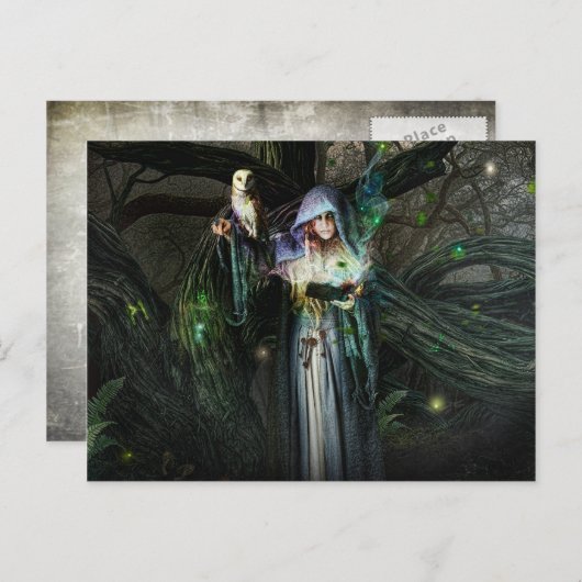 Druid Priestess Briefkaart (Voorkant / Achterkant)