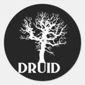 Druid Ronde Sticker (Voorkant)