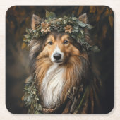 Druid Sheltie Onderzetter (Voorkant)
