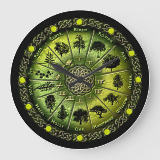 Druid Tree Calendar & Ogham klok of watch