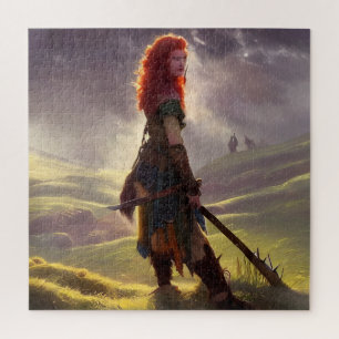 Druid Warrior Princess Fantasy Art Legpuzzel