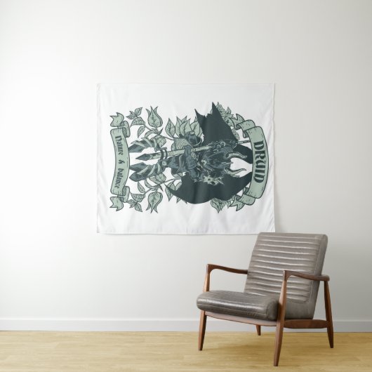 Druid Warrior Wandkleed (In Situ (horizontaal))