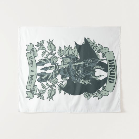 Druid Warrior Wandkleed (Voorkant (horizontaal))