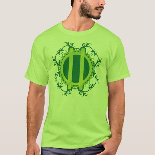 Druid Wreath en Staves T-shirt (Voorkant)