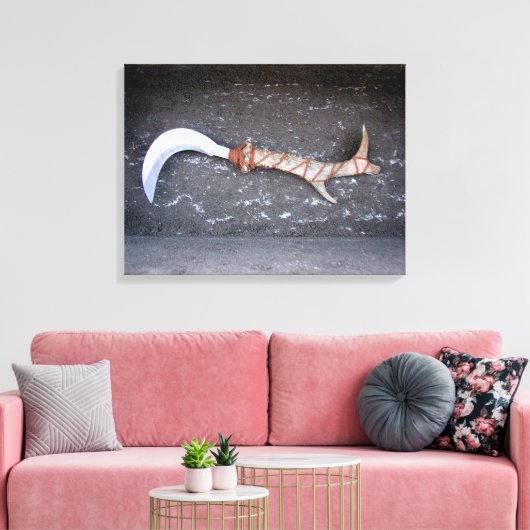 Druida, bolline, druid, hoz, wicca canvas afdruk (Insitu (Woonkamer))