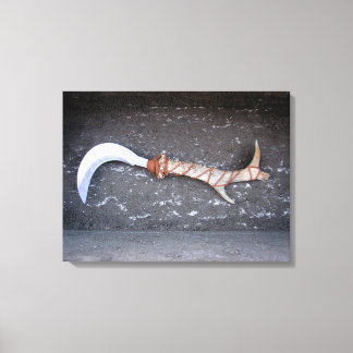 Druida, bolline, druid, hoz, wicca canvas afdruk