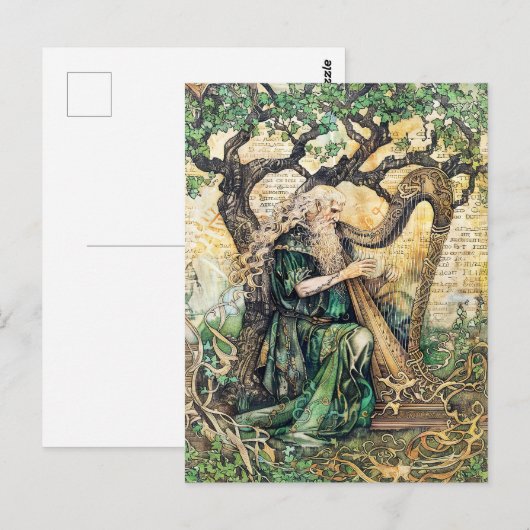Druïde Keltische wijze priester van Natuur Briefkaart (Voorkant / Achterkant)