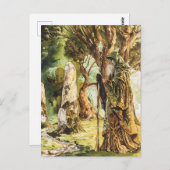 Druïde Keltische wijze priester van Natuur Briefkaart (Voorkant / Achterkant)