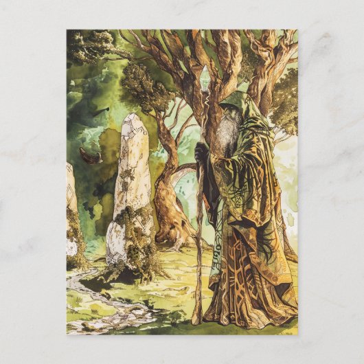 Druïde Keltische wijze priester van Natuur Briefkaart (Voorkant)