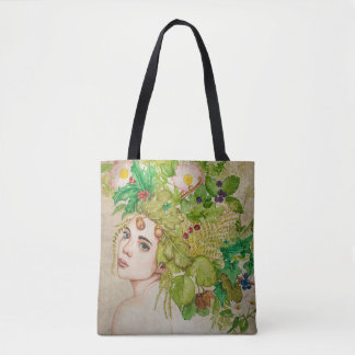 Druïde mooie waterverf tote bag