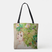 Druïde mooie waterverf tote bag (Achterkant)