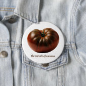 Druïde Tomaat van Zomerfeest Grote Badge Ronde Button 4,0 Cm (In situ)