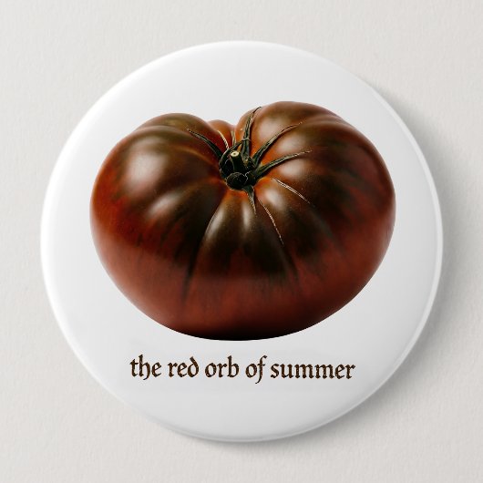 Druïde Tomaat van Zomerfeest Grote Badge Ronde Button 4,0 Cm (Voorkant)