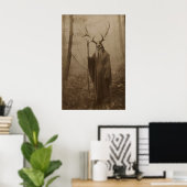 Druïde van het Bos, Vintage fotografie, Kunst Poster (Thuiskantoor)