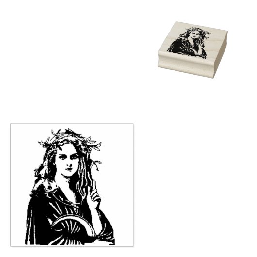 Druïden houten stempel (Gestempeld)