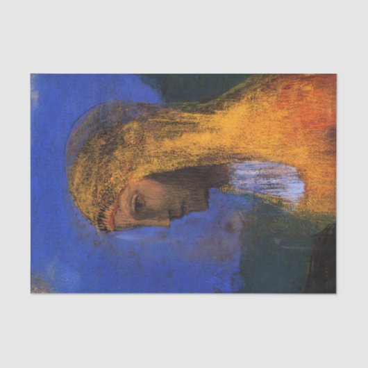 Druidess van Odilon Redon Tissuepapier (Voorkant)