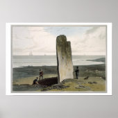 Druidicale steen bij Stnogal bij Barvas, eiland L Poster (Voorkant)