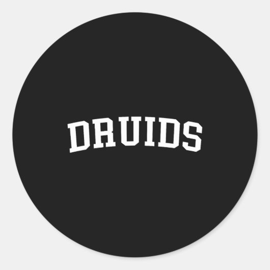 Druids  ronde sticker (Voorkant)