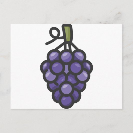 druif briefkaart (Voorkant)