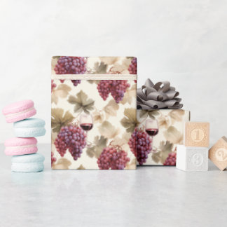 Druif en rode wijn 2 - cadeaupapier