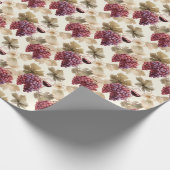 Druif en rode wijn 2 - cadeaupapier (Hoek)