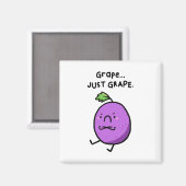 Druif, gewoon druif zure druif Pun magneet (Voorkant / Achterkant)