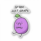 Druif, gewoon druivenzuur Druivenpun die-cut Sticker (Voorkant)