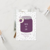 Druif Je bent mijn Jam Photo Classroom Valentijn Kaart (Voorkant / Achterkant in situ)