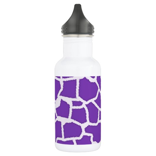 Druif Paarse Giraffe Dierenprint Waterfles (Links)