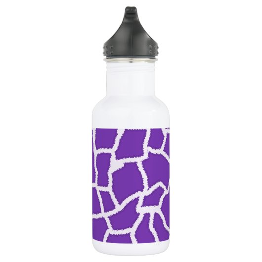 Druif Paarse Giraffe Dierenprint Waterfles (Rechts)