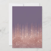 Druif Paarse Roos Gouden Glitter Typografie Sweet Kaart (Achterkant)