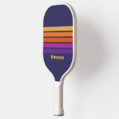  Druif Regenboog Over Striping Met Naam Pickleball Paddle (Links)