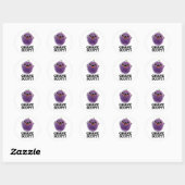 Druif Scott Grappig Fruit Grape Pun Ronde Sticker (Vel)