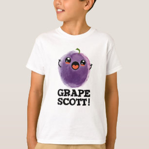 Druif Scott Grappig Fruit Grape Pun T-shirt